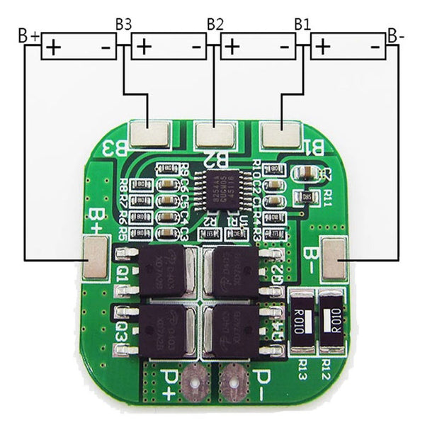 Lot De 2 Cartes De Protection BMS 4S 6A Pour Batterie Li-Ion 18650 - 16V - Neuf Générique