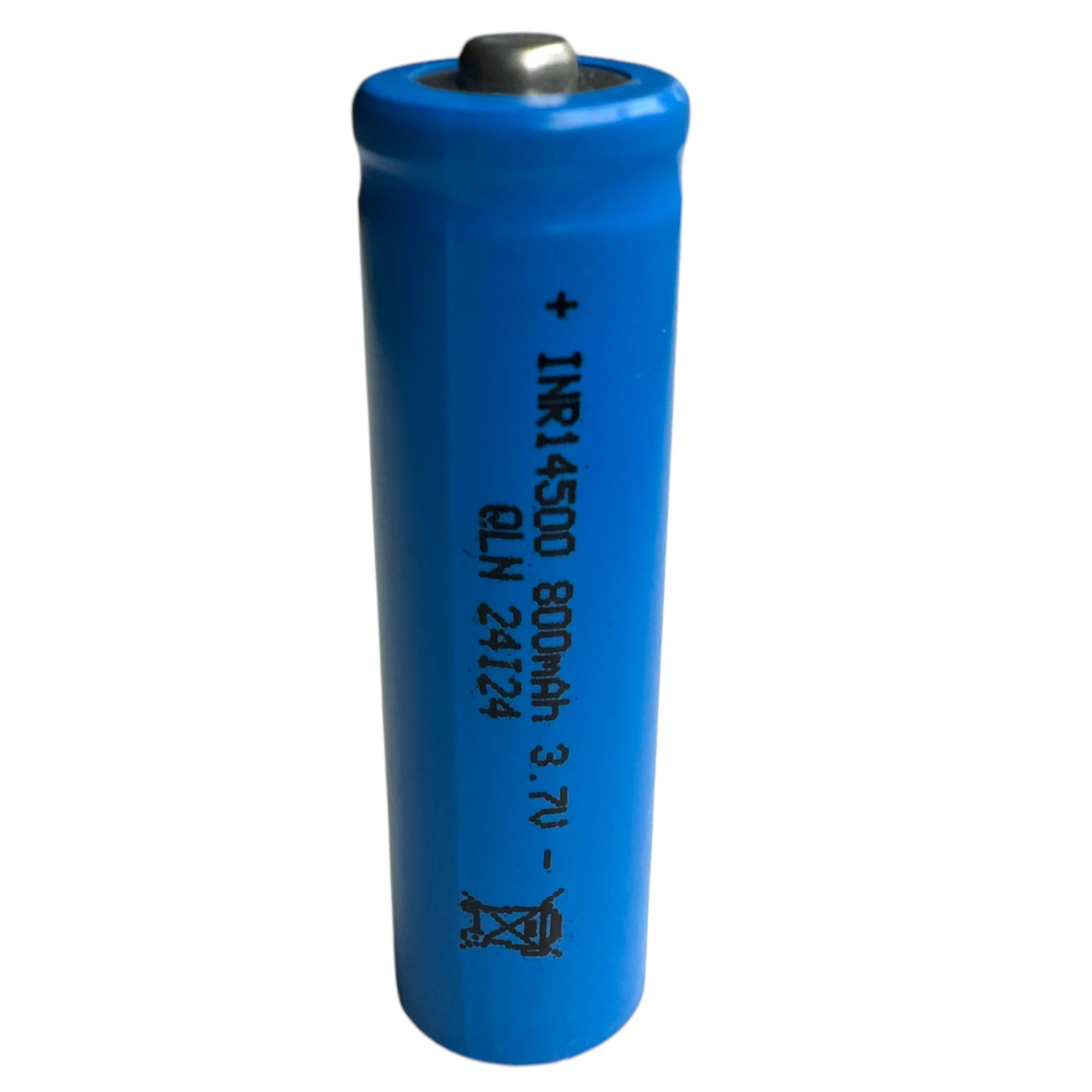 inr 14500 li-ion 3.7v 800mah button top