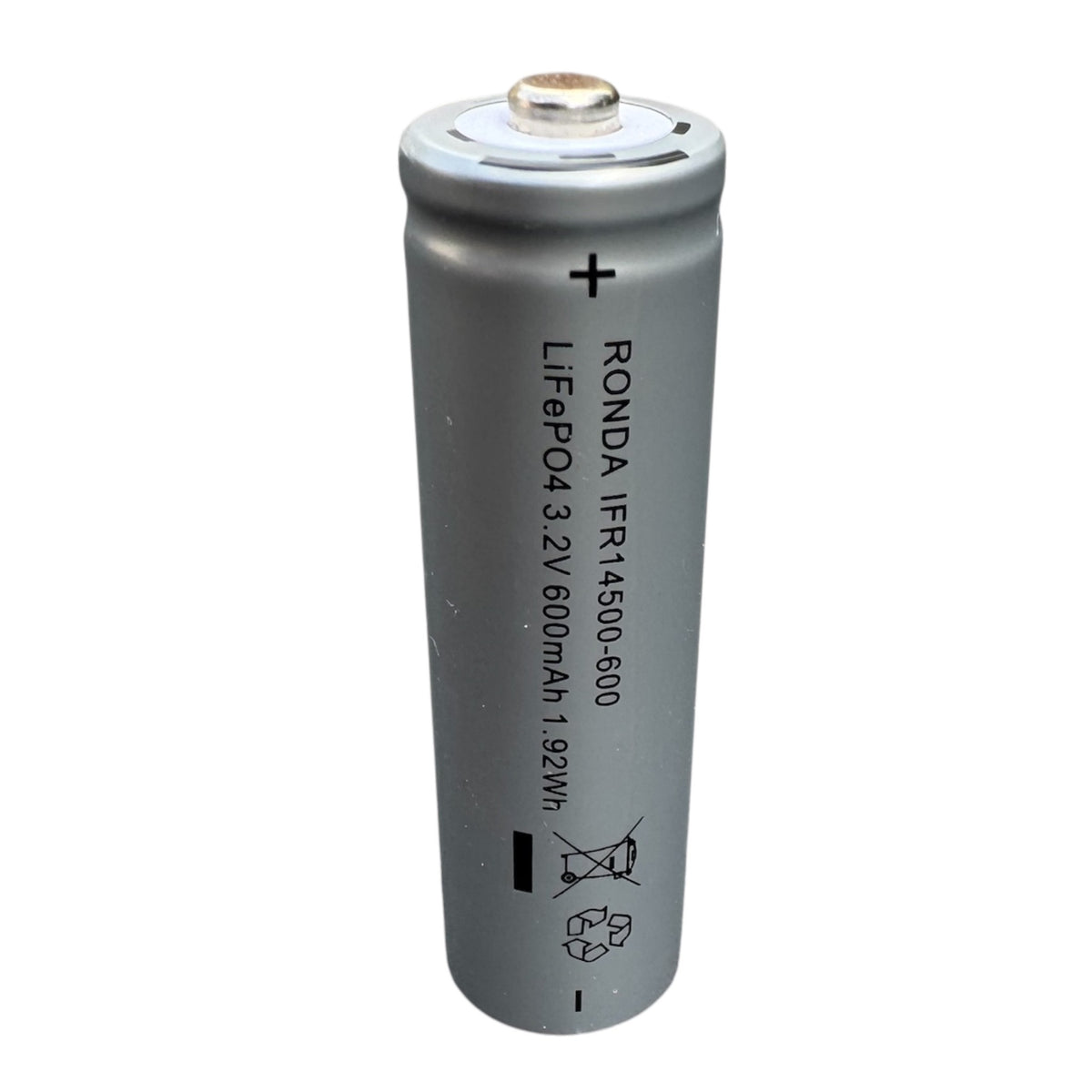 14500 600mah lifepo4 3.2v button top battery