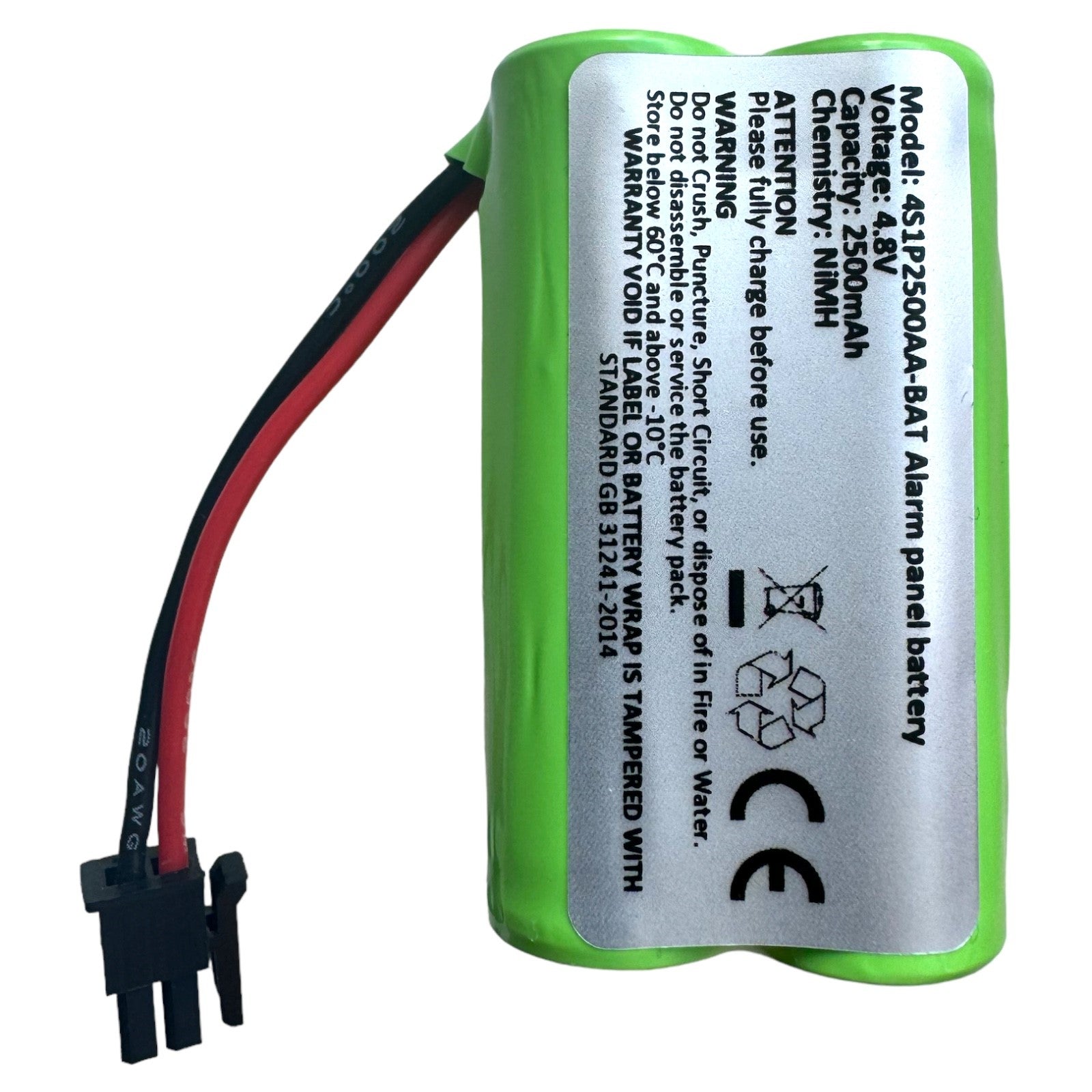 Upgraded Visonic PowerMax Express Alarm Control Panel Battery 4.8V ...