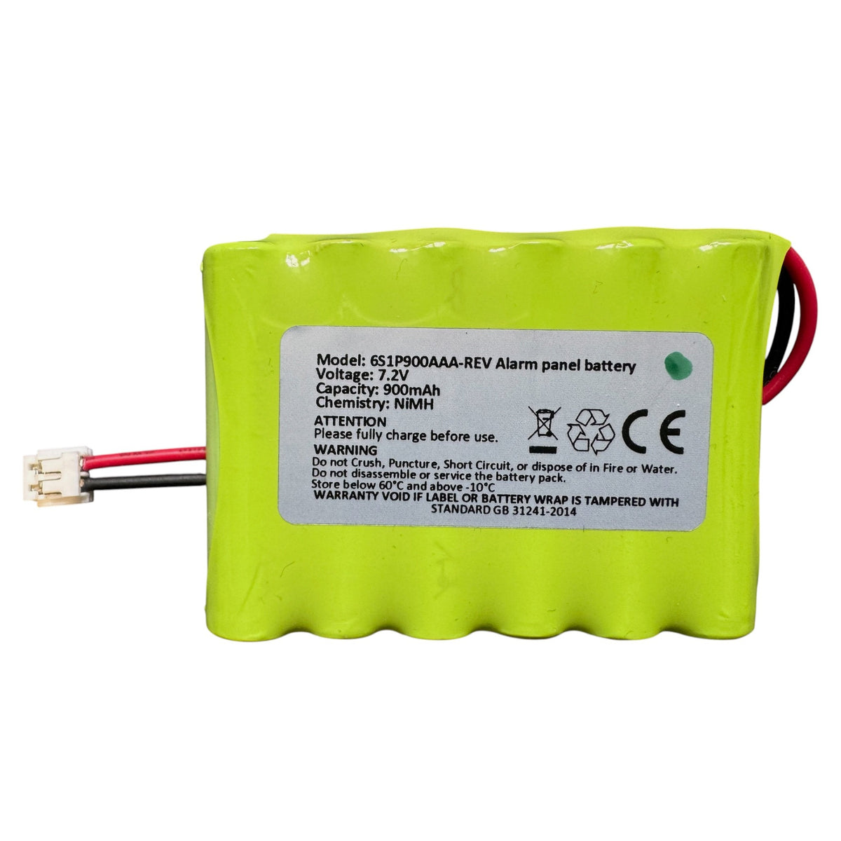 7.2v nimh battery for Yale smart living home Intruder Alarm Kit IA-210 and IA-230 alarm control panel 