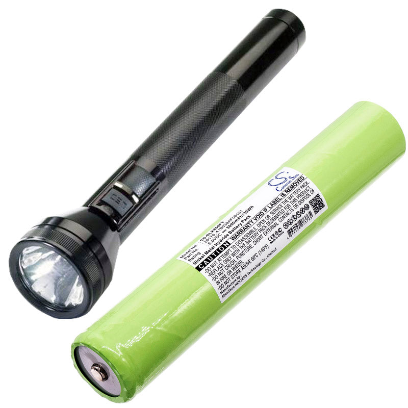 Replacement battery for MAGLITE flashlights 6V NiMH 5000mAh