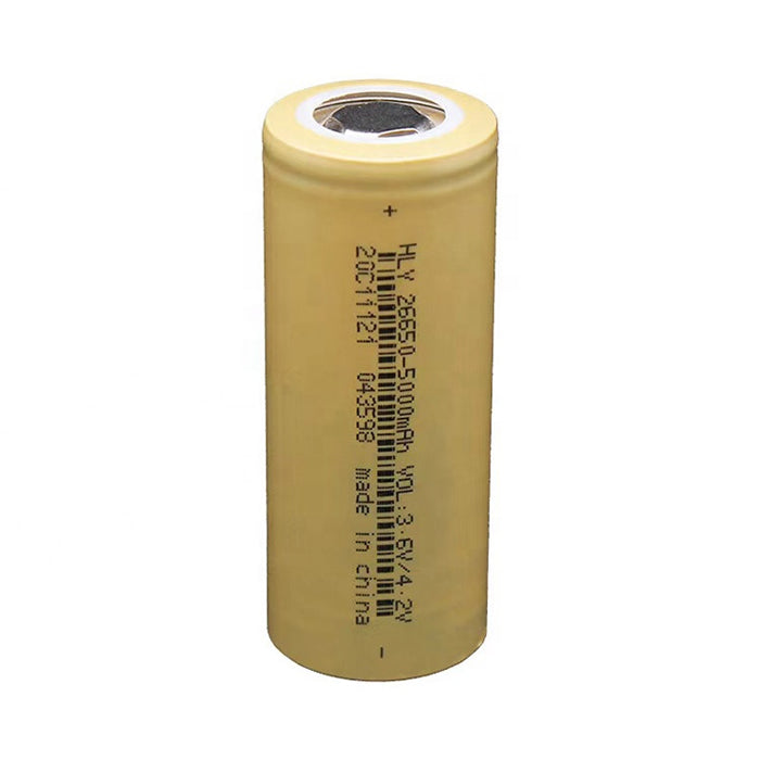 26650 HLY 5000mAh high drain FLAT TOP Li-ion battery