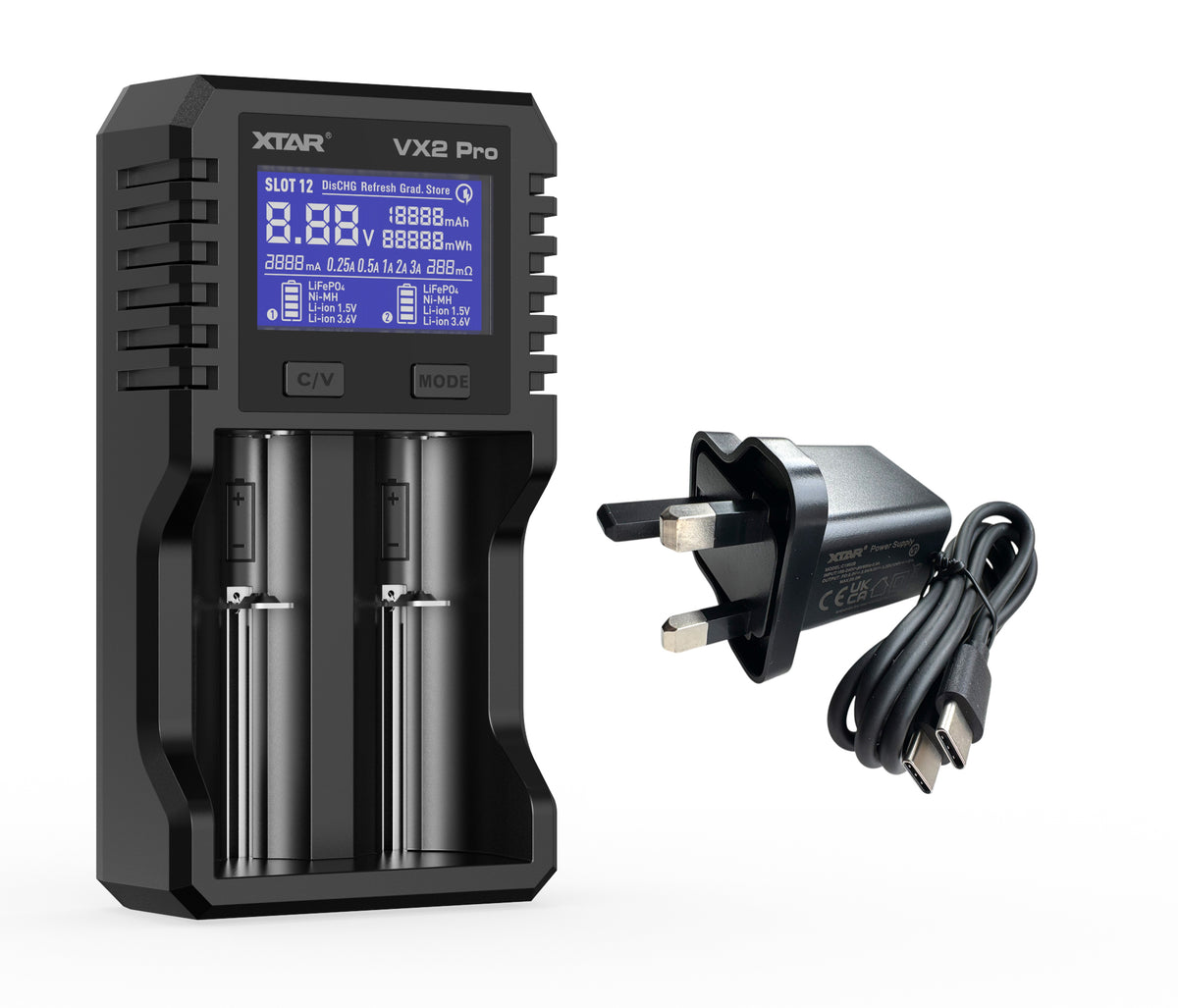 XTAR VX2 Pro Smart battery charger