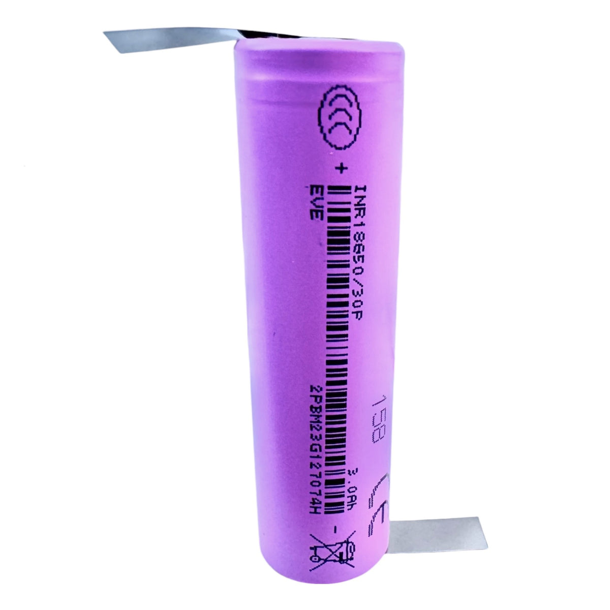 samsung 30q with tag, eve 30q with tab