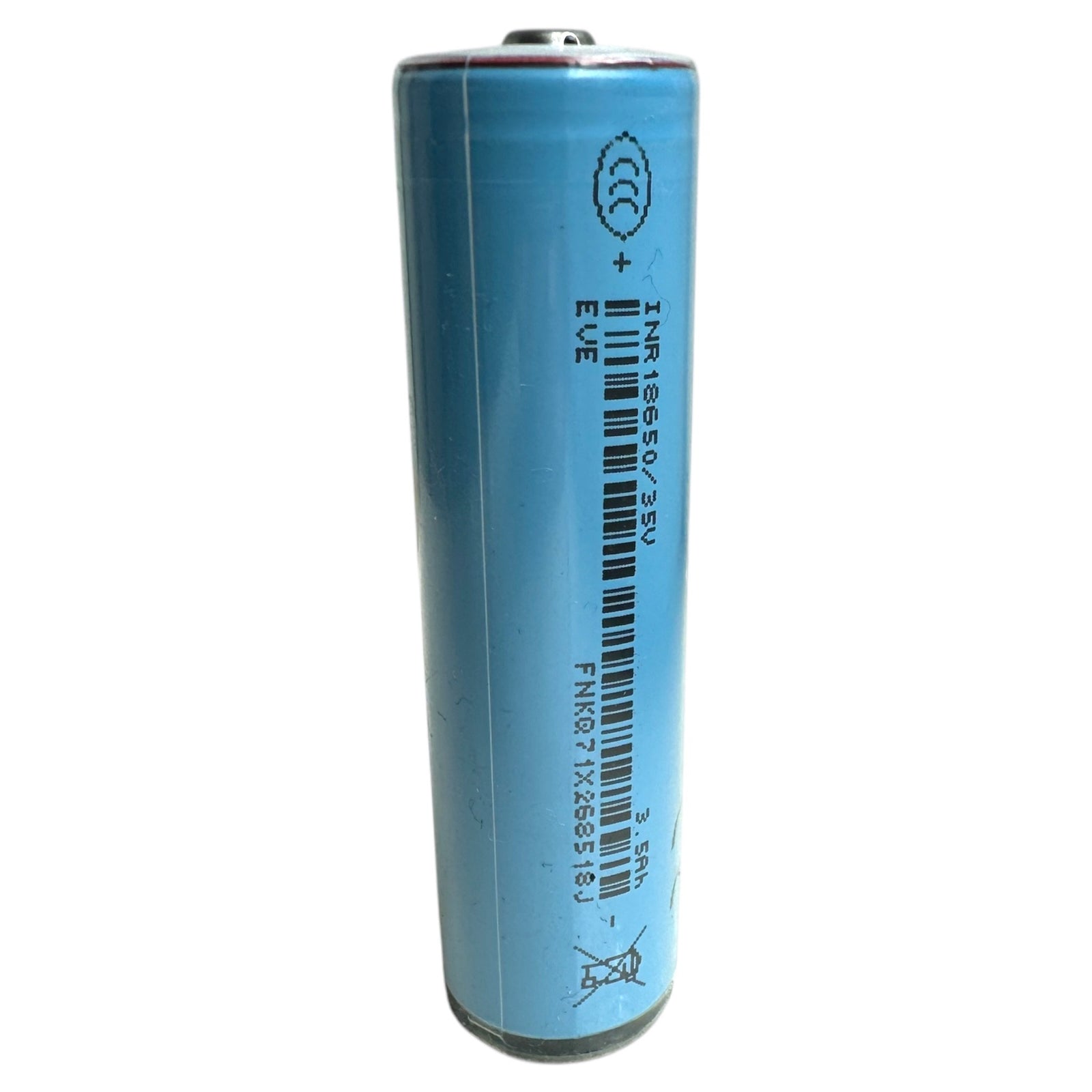protected button top 18650 eve 35v 3500mah lithium ion battery