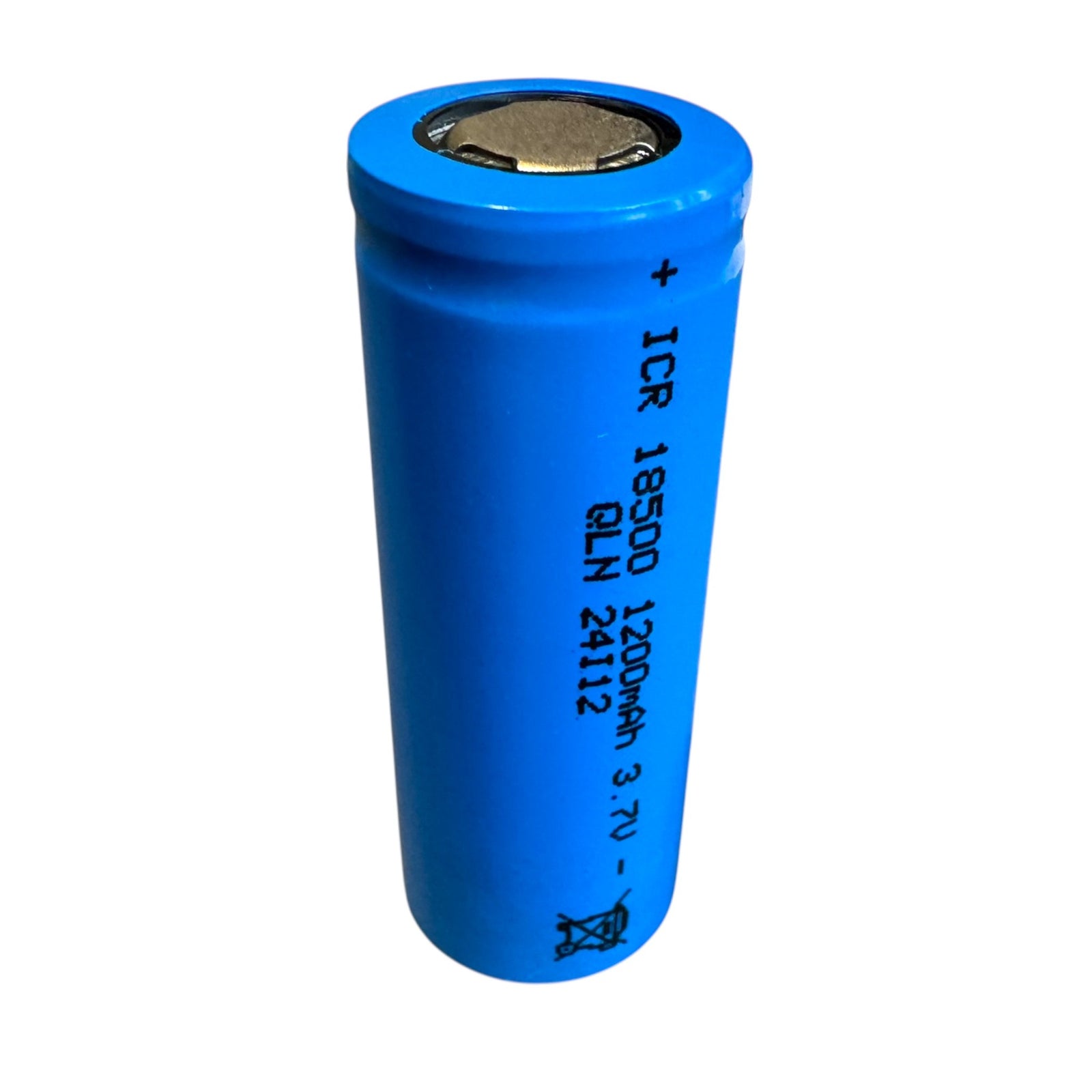 18500 li-ion 1200mAh flat top battery