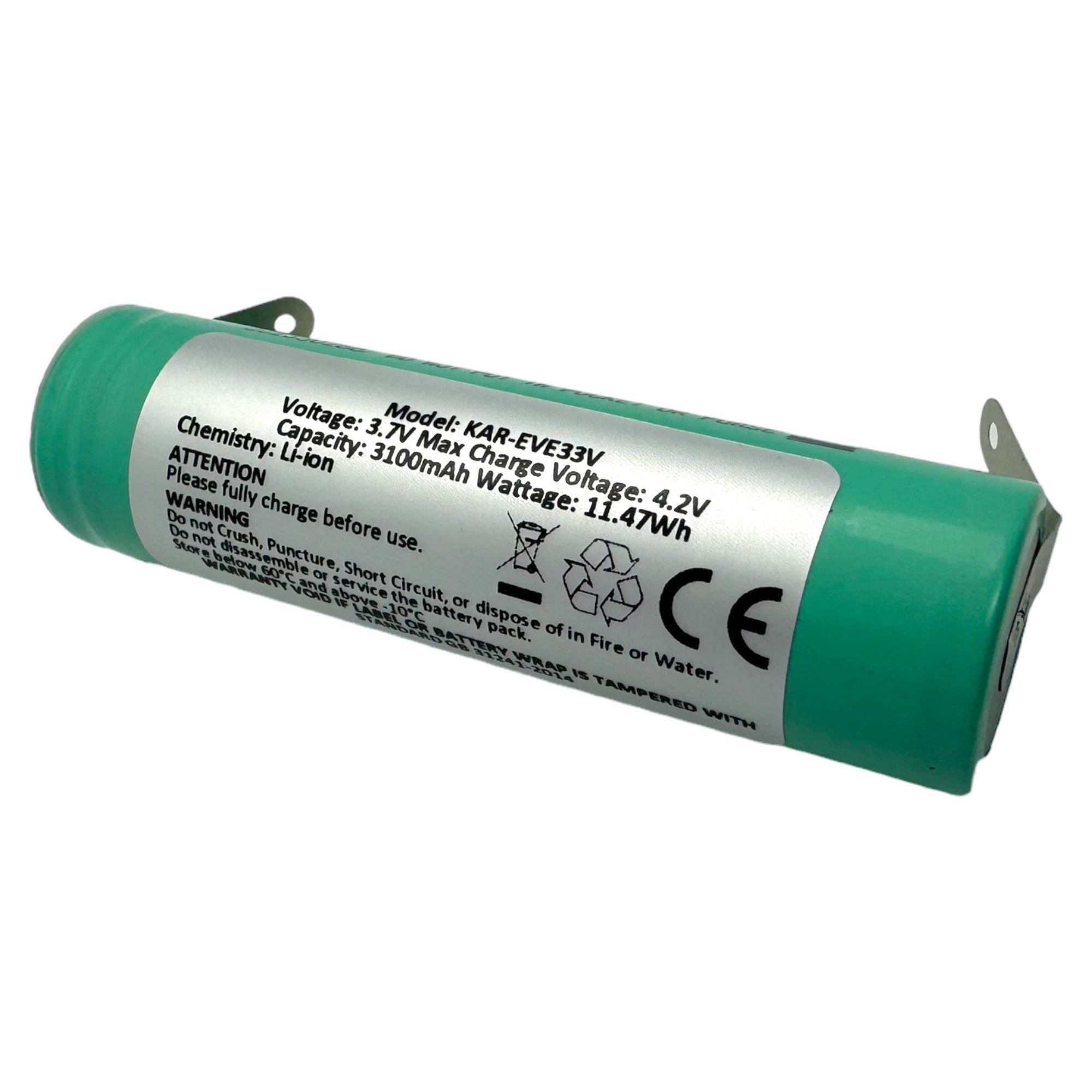 Karcher Window VAC Replacement Battery 3100mAh with Solder tabs ...