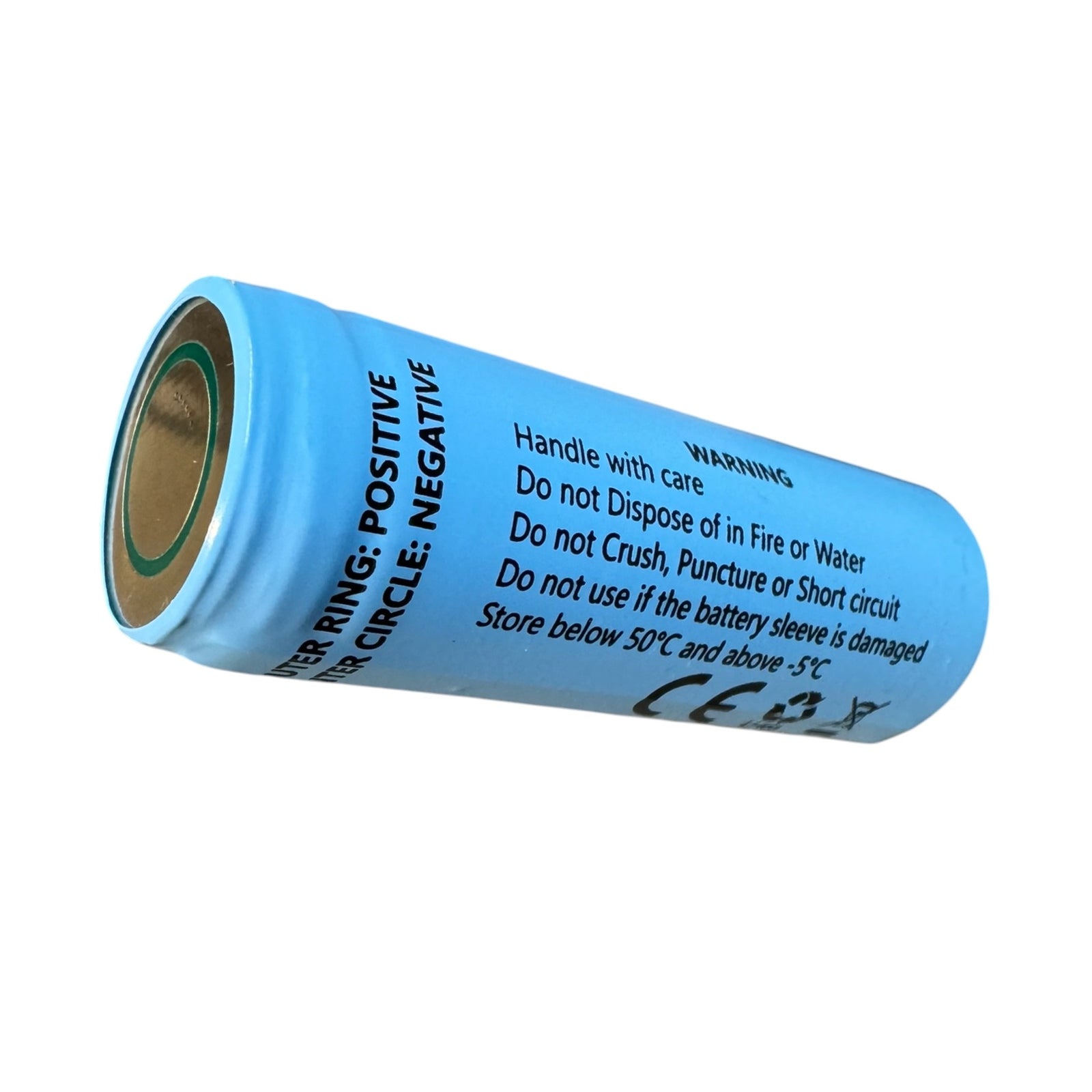 battery for moon bike light 53mm length 18500 li-ion 3.7v 2000mah
