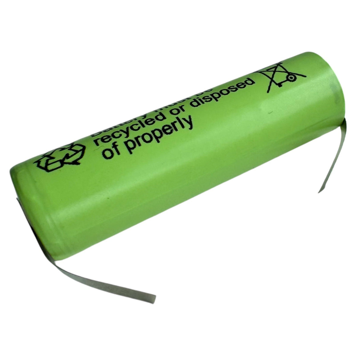 nimh 25000mah aa 1.2v battery with solder tabs