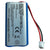 2s1p 7.4V li-ion rechargeable battery pack with 3400mAh 