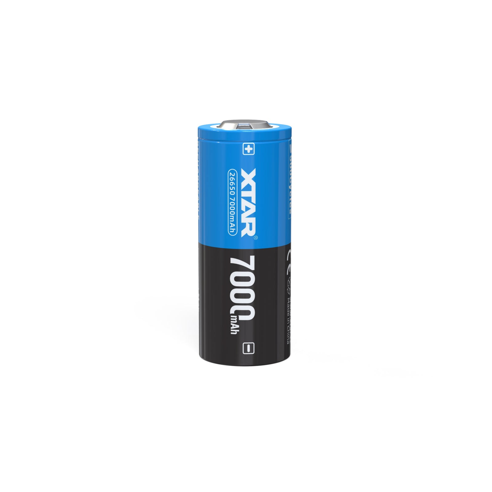 xtar 26650 3.7V 7000mah button top lithium ion protected battery