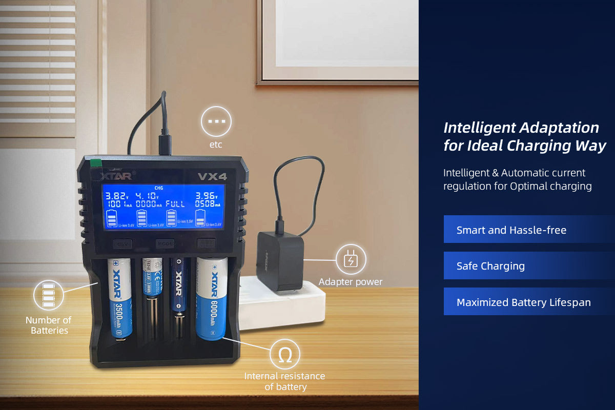 XTAR VX4 Smart battery charger