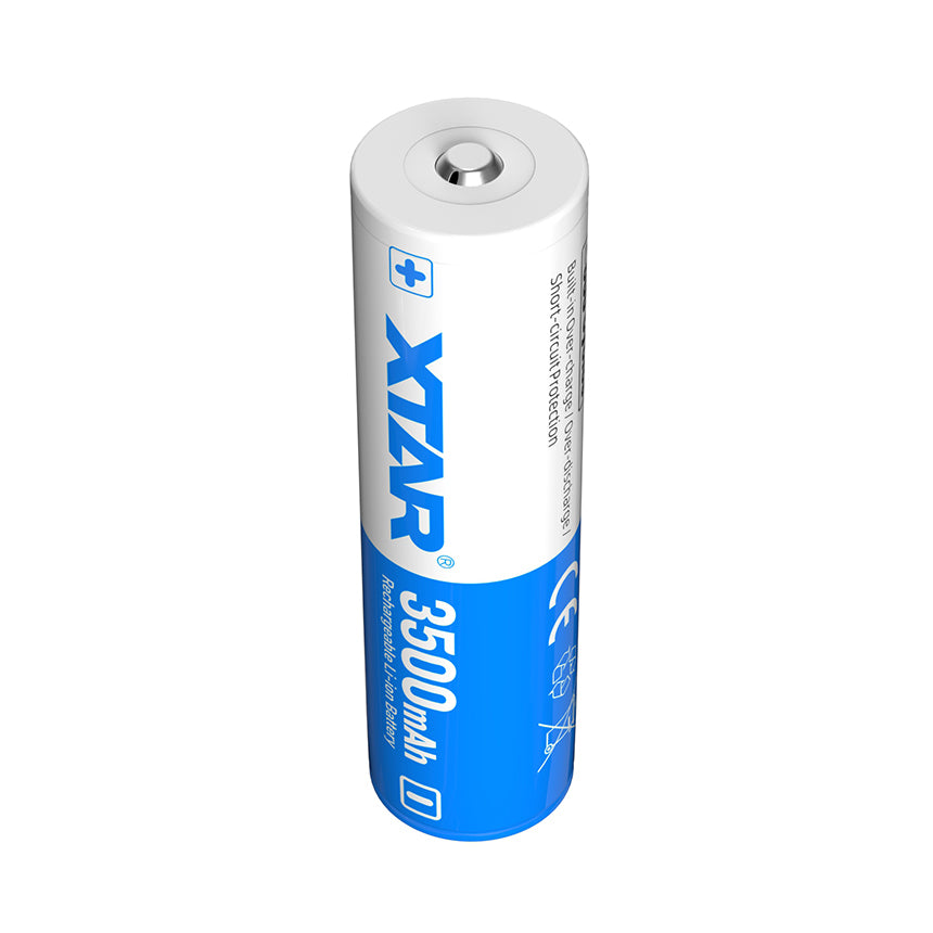xtar 18650 3.7V 3500mah button top lithium ion protected battery