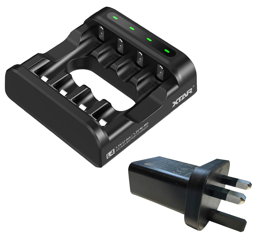 XTAR AA 1.5V 4150mWh 2500mAh Li-ion rechargeable battery - Pack of 4