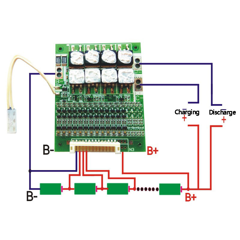 DollaTek Accu BMS Board Module Li-Ion Li-Polymeer Accupack Beschermboard BMS voor 13S 48V / 54.6V accu's DollaTek Accu BMS Board Module Li-Ion Li-Polymeer Accupack Beschermboard BMS voor 13S 48V / 54.6V accu's