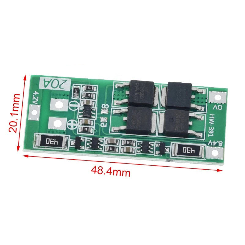 2s Li-Ion 20A 7.4V Protection board with Balance function