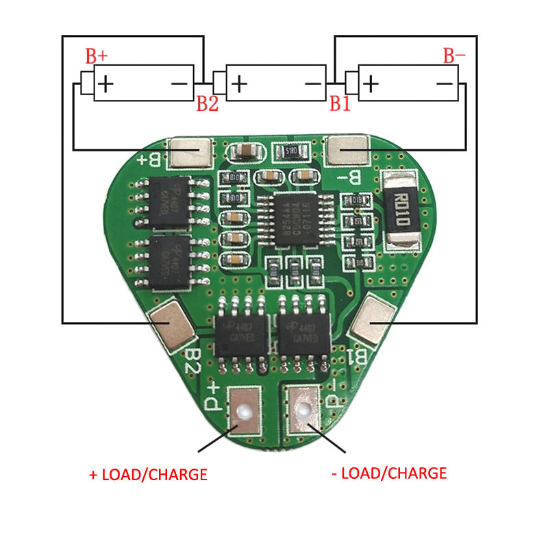 3s Li-Ion 8A 12.6V Triangle Protection board - Battery 101