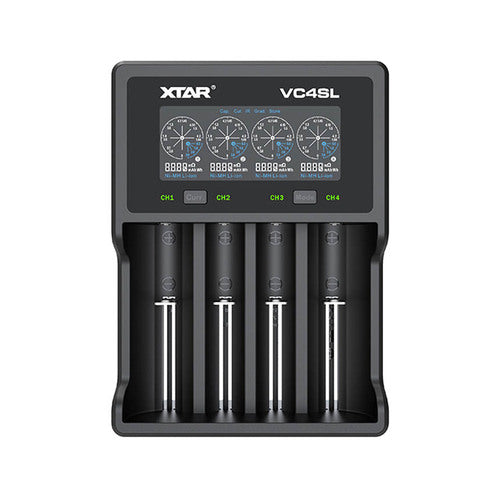XTAR VC4SL 4 slot smart charger front view
