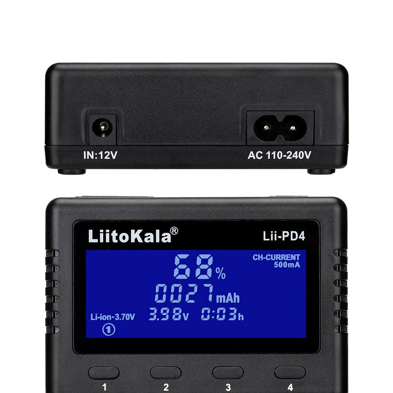 LiitoKala Lii-PD4 battery charger for NiMh, Li-ion, LiFePO4 and IMR